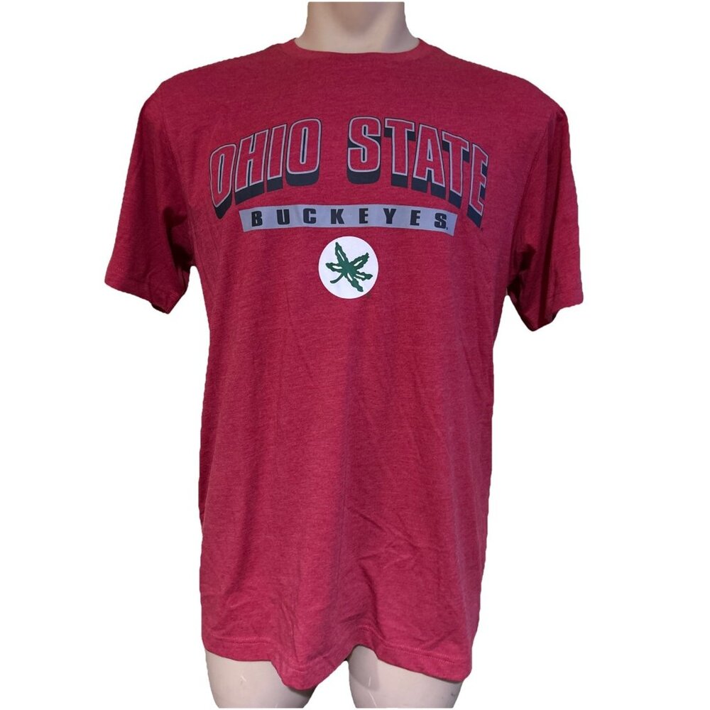 New Ohio State OSU Buckeyes Colosseum Buckeye Red Stitched Shirt L